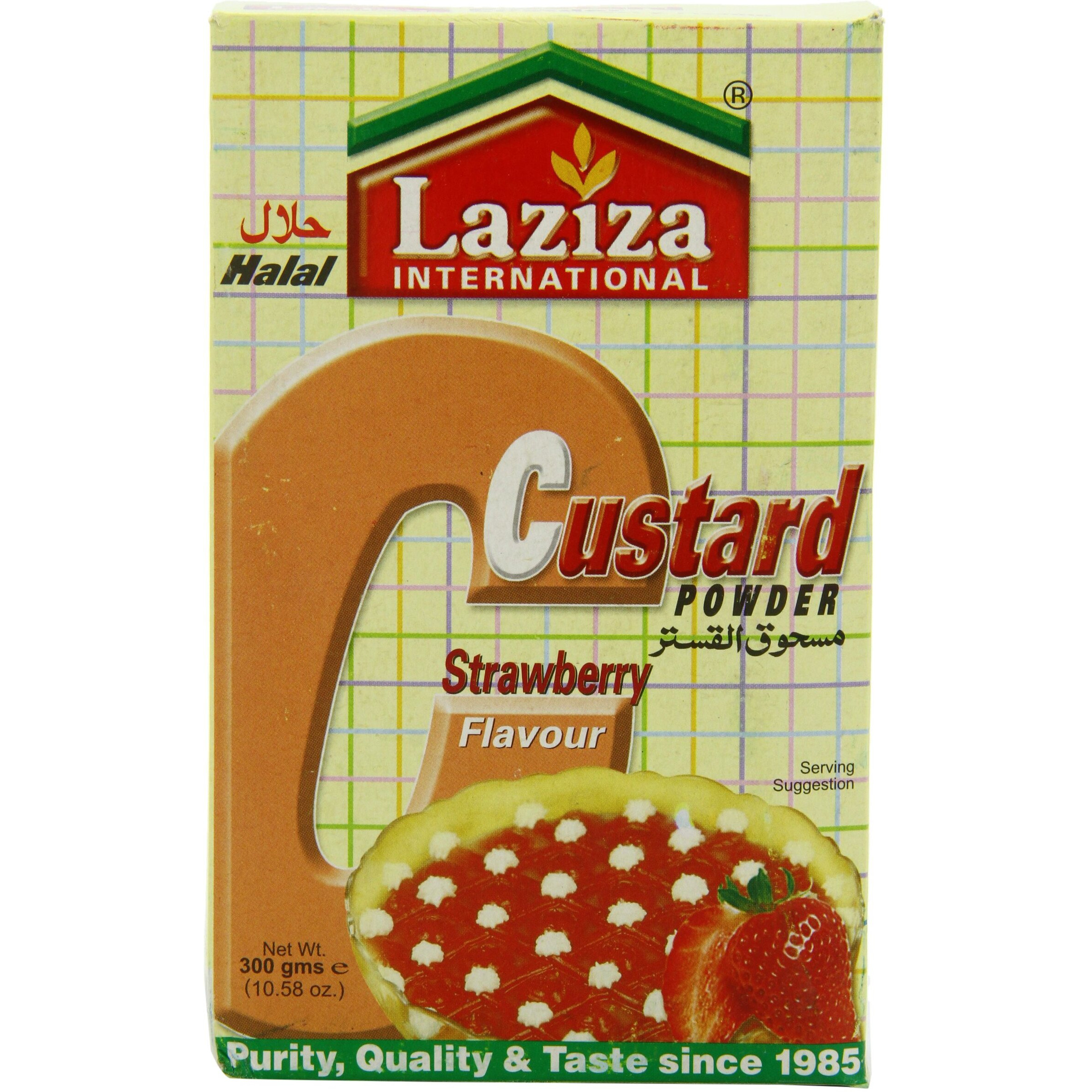 Laziza Custard Powder- Strawberry Flavor 300 gms
