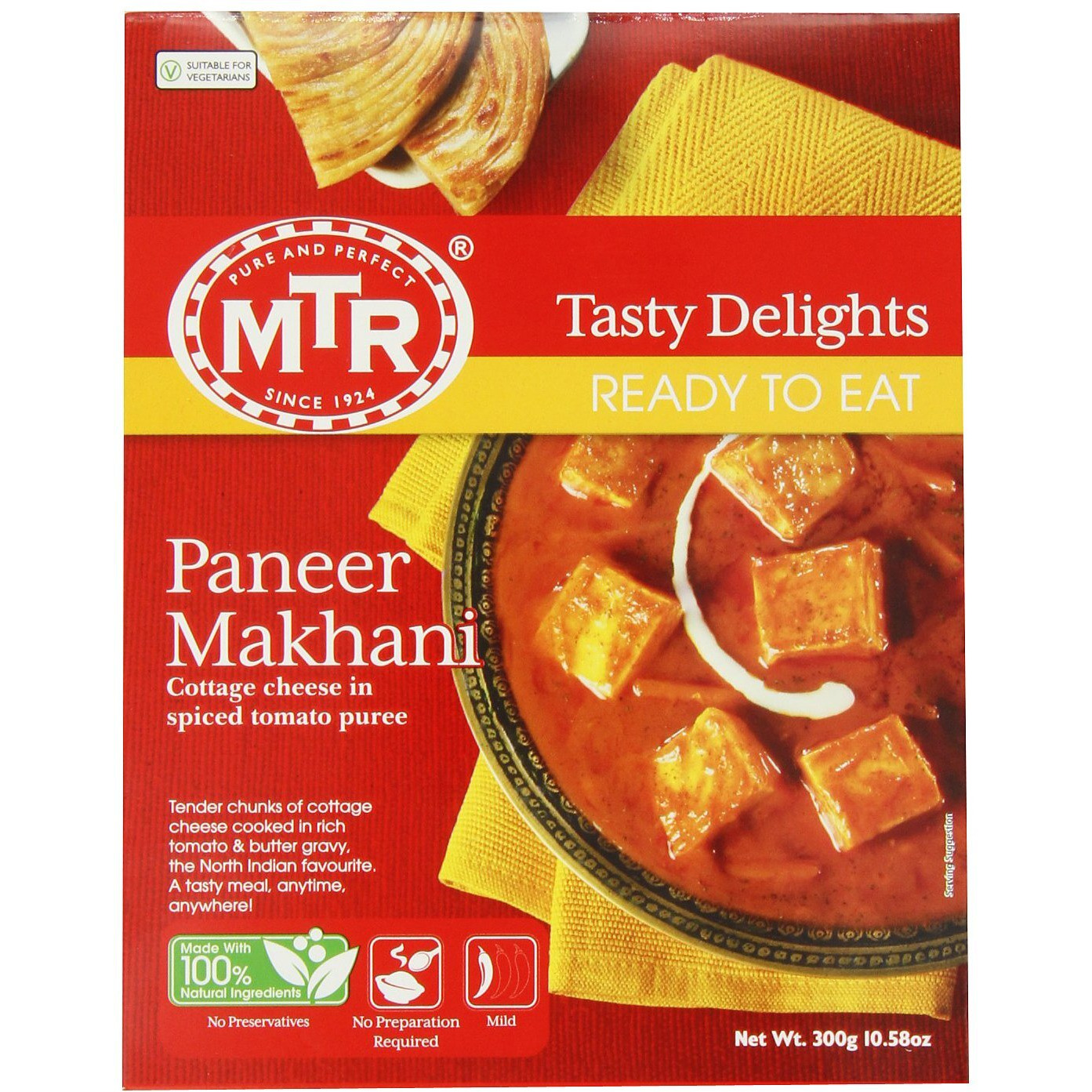 MTR Paneer Makhani, 10.58-Ounce Boxes (Pack of 5)