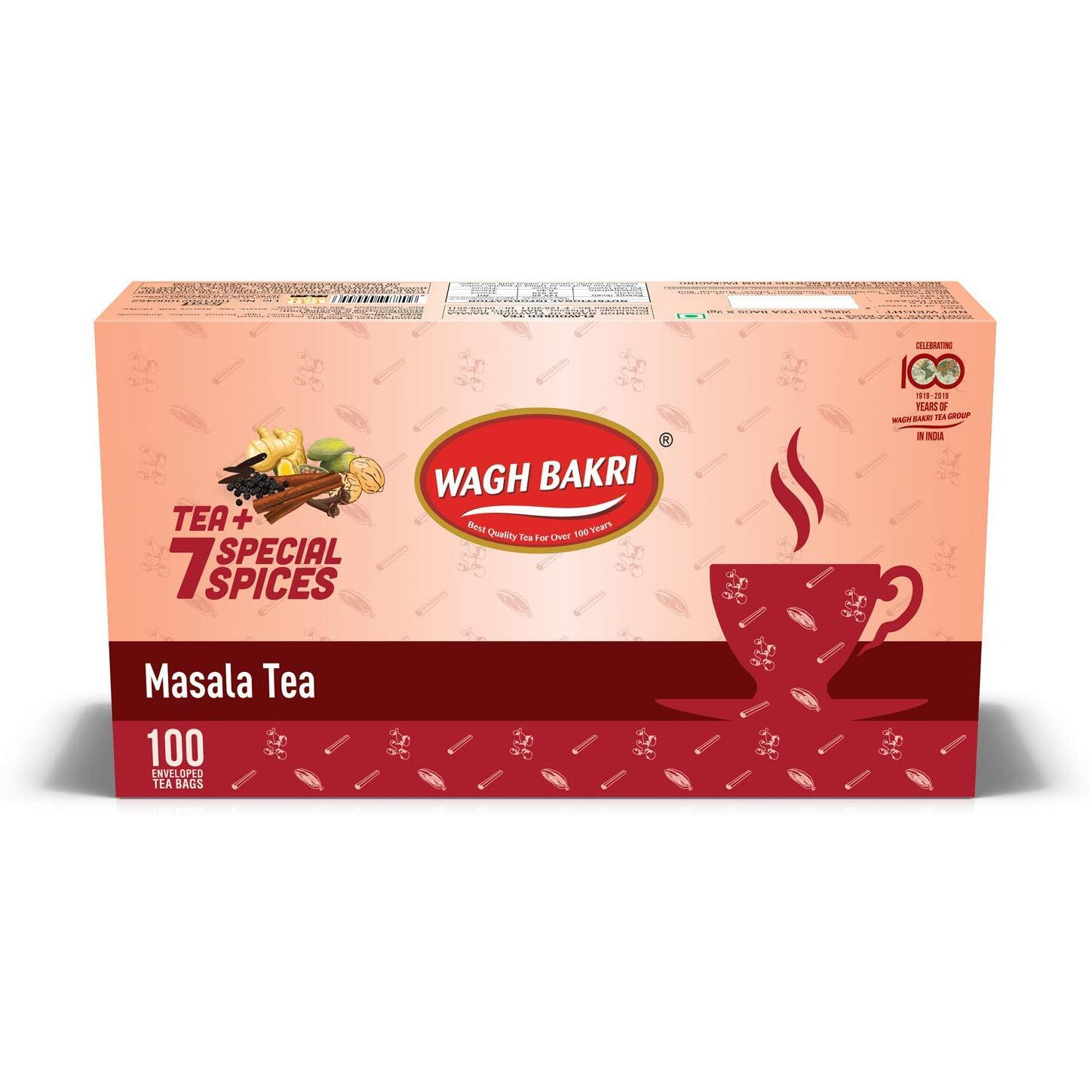 Wagh Bakri Masala Chai 100's (Pack of 3)