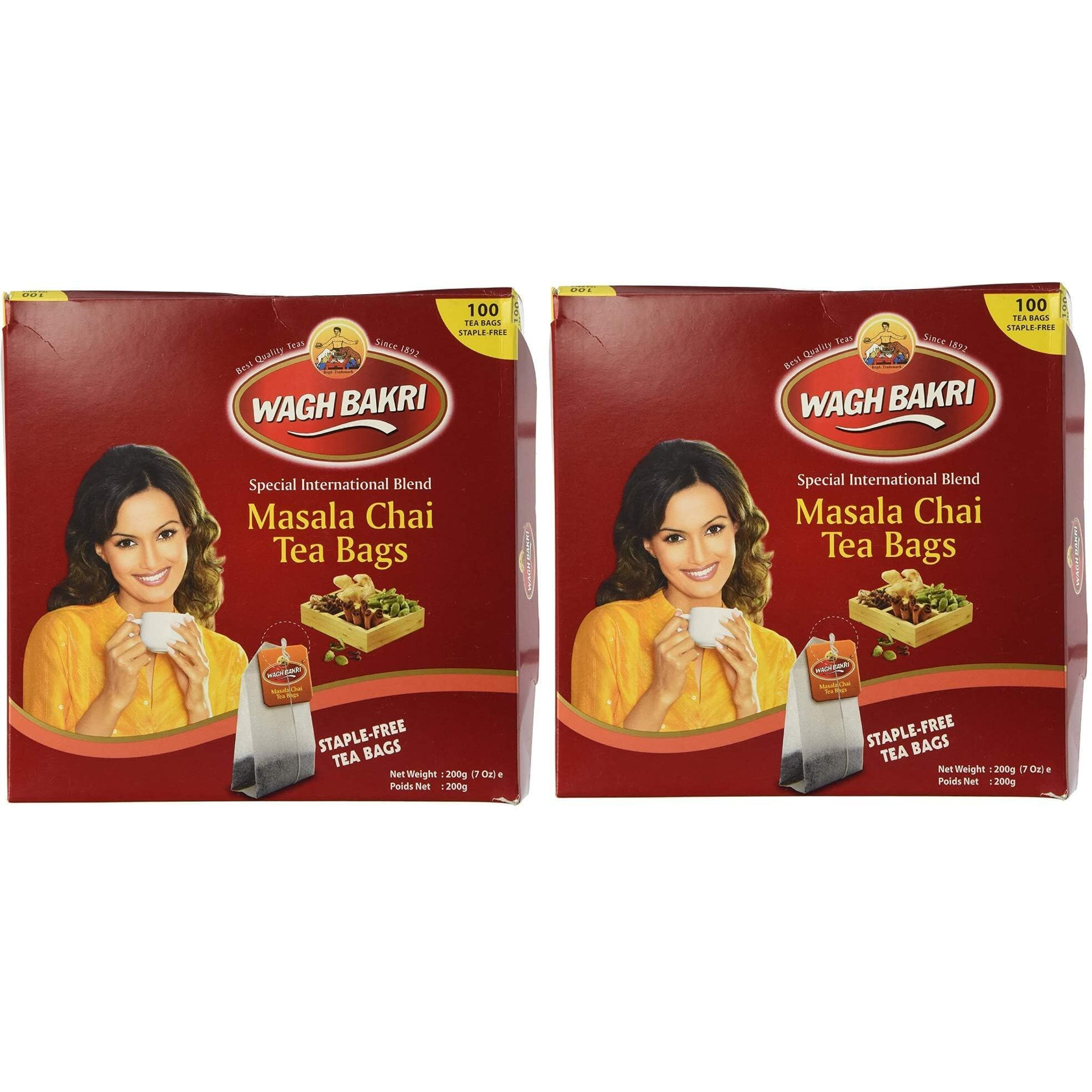 Wagh Bakri Masala Chai 100's (Pack of 2)