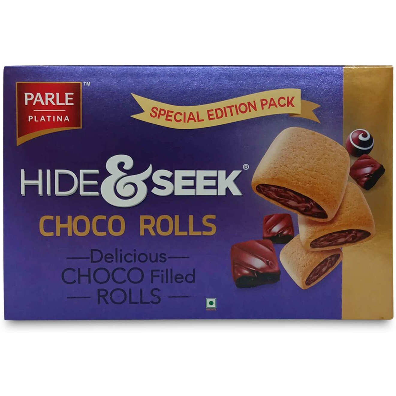 Parle Hide & Seek Choco Roll Choco Rolls 250 gm Pouch