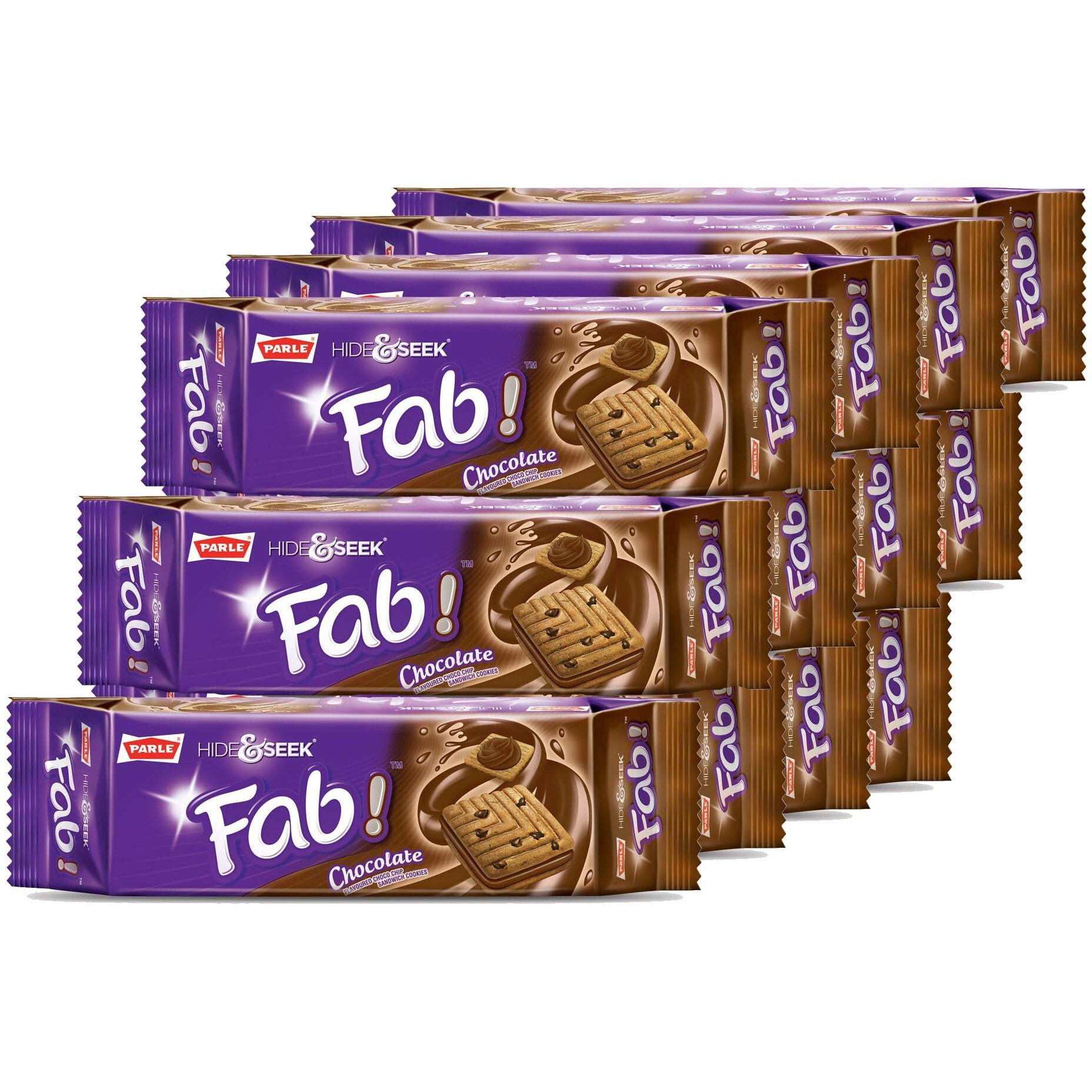 Parle, Fab Cookies, Chocolate Pack, 3.94 oz. Each (Pack of 12)