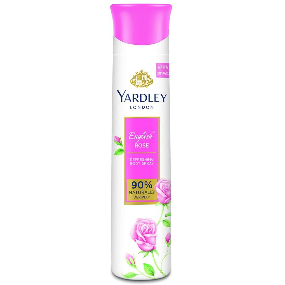Yardley English Rose Body 150ml 5 Oz Refreshing Body Spray