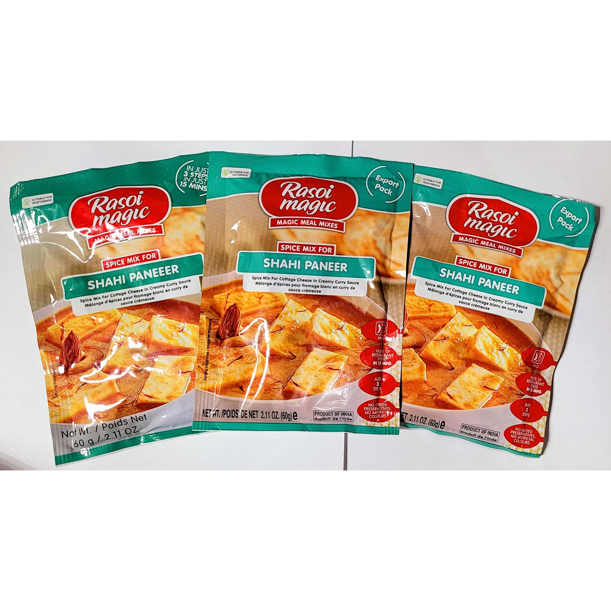Rasoi Magic Shahi Paneer Spice Mix 55Gm (Pack Of 3)