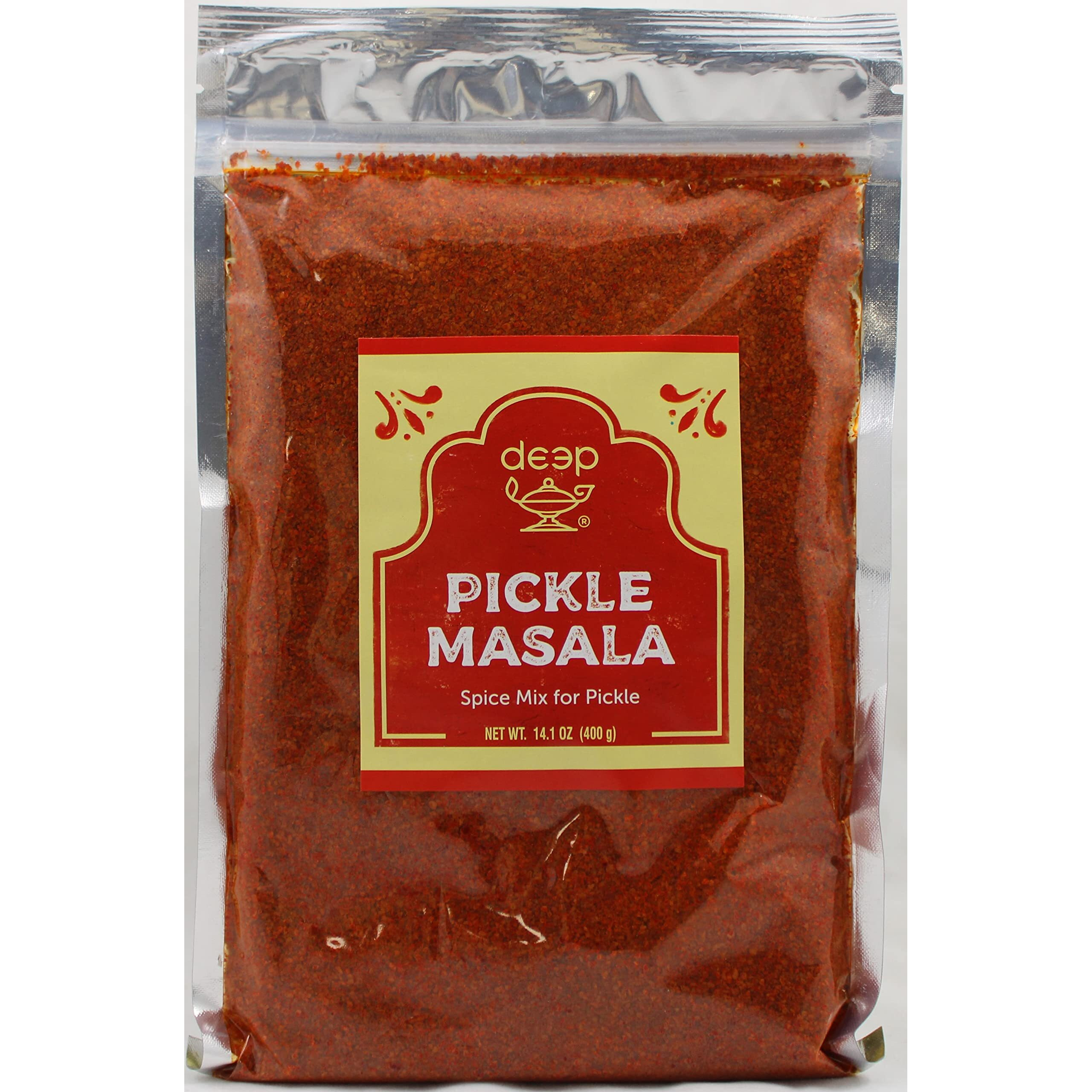 Deep Authentic Indian Spice Mix Blend Pickle Masala Powder - 14 Oz | Ready To Use Rich Aroma & Taste Of Achar | Mango | No Artificial Colours | Perfect For Cooking Pickles