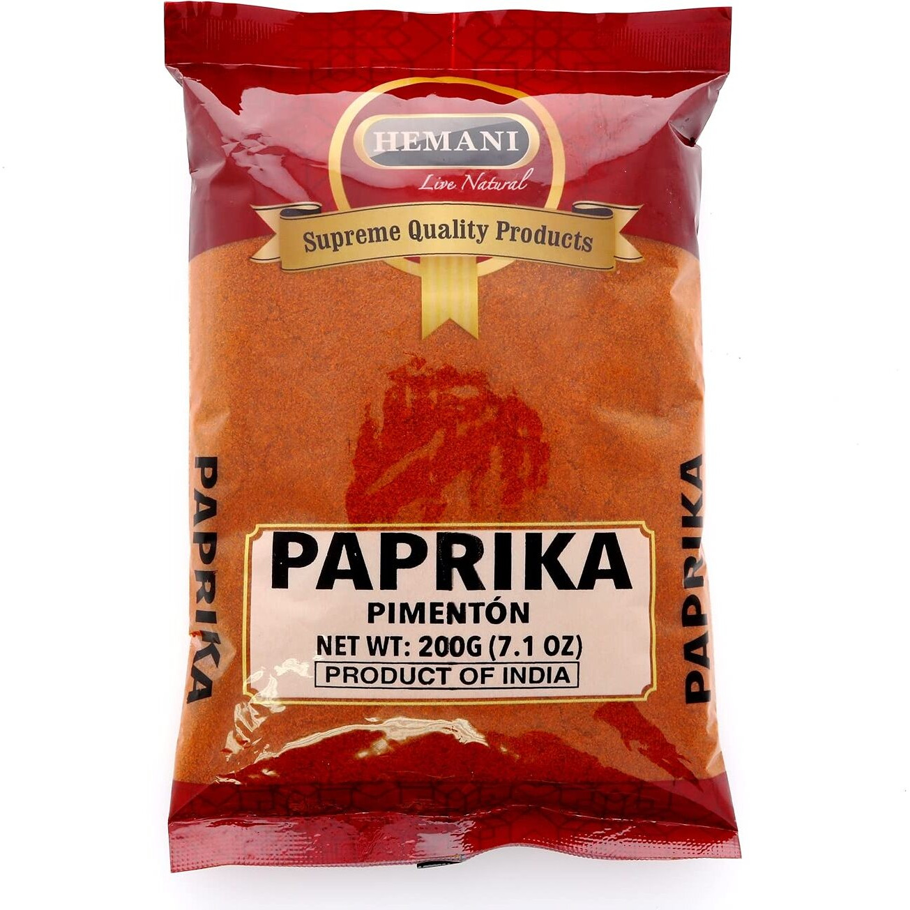 HEMANI All-Natural Paprika (Deggi Mirch) - 200g (7.1 OZ) - Traditional Indian Spice  Vegan - Gluten Friendly - NON-GMO