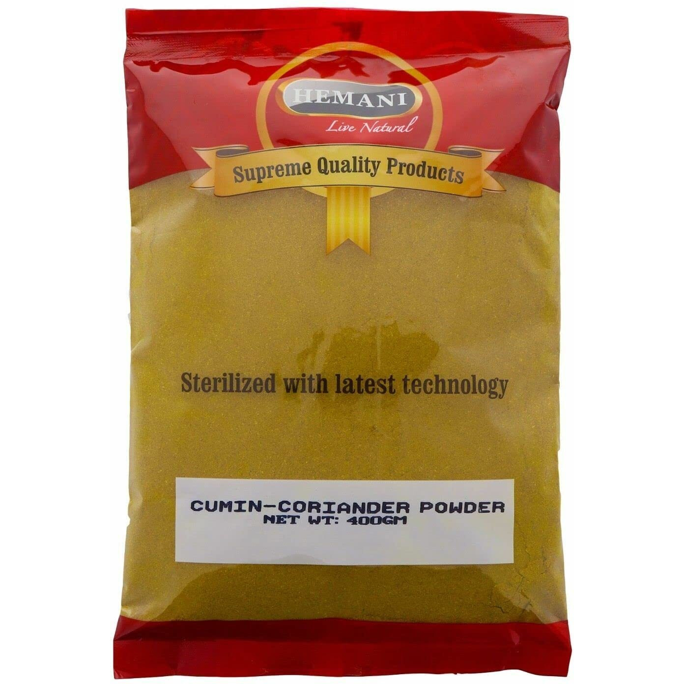 HEMANI Cumin Coriander Powder (Dhania Zeera/Jeera) - Indian Spice 200g (7.1 OZ) - Gluten Free Ingredients - NON-GMO - Vegan - India Origin