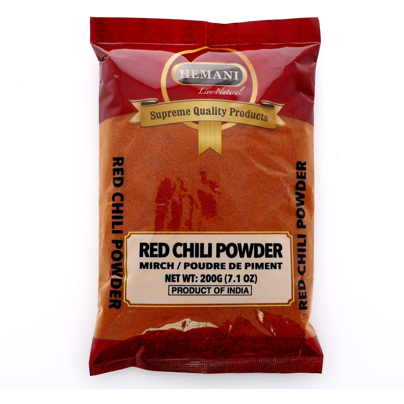HEMANI Red Chilli Powder - Indian Spice 200G (7 OZ) - Gluten Free - NON-GMO - Vegan - No Color Added - No Salt or fillers - Indian Origin