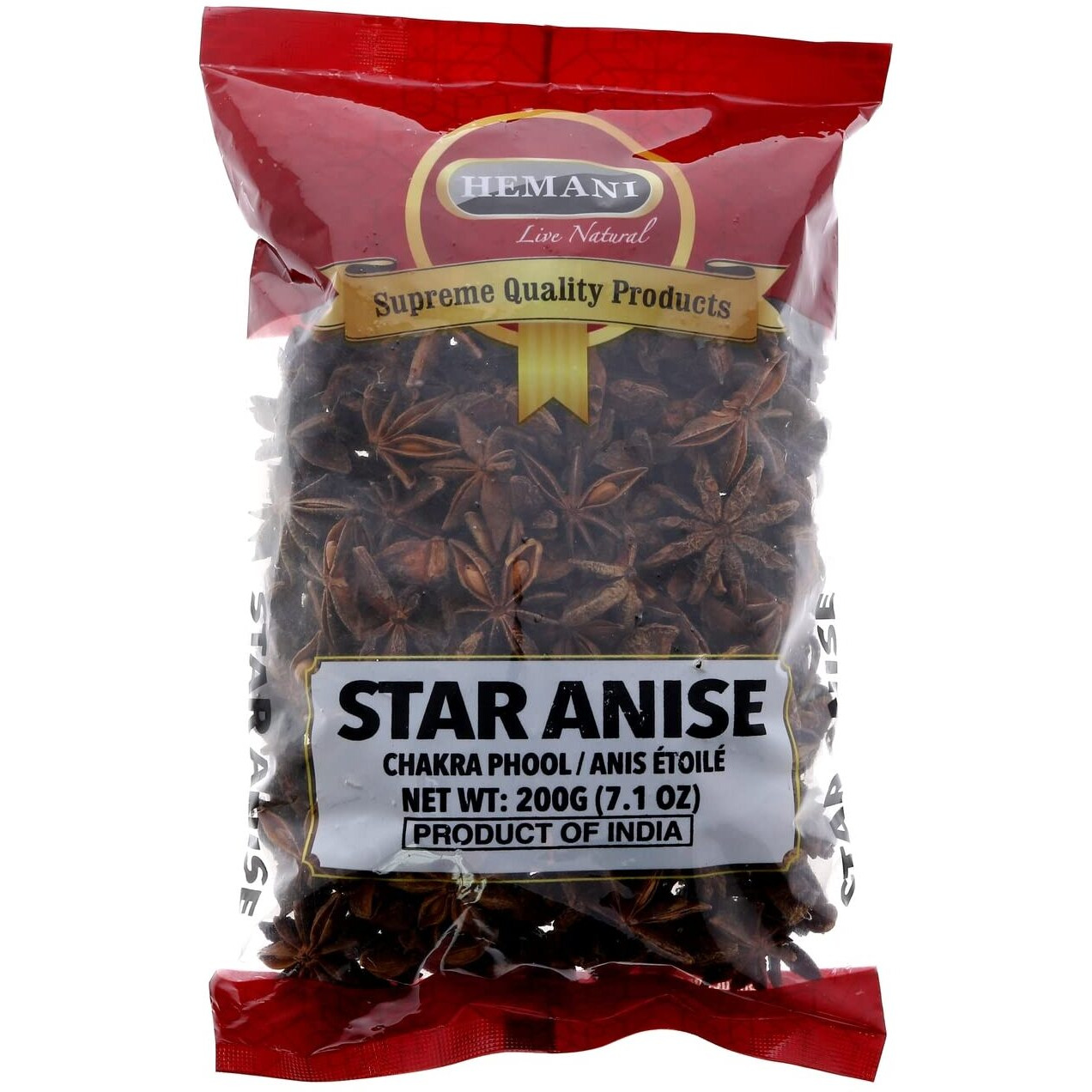Star Anise Seeds I 200g (7 Oz) Whole Pods I AKA Badian Khatai I 100% Natural I Indian Origin I Vegan I Non GMO