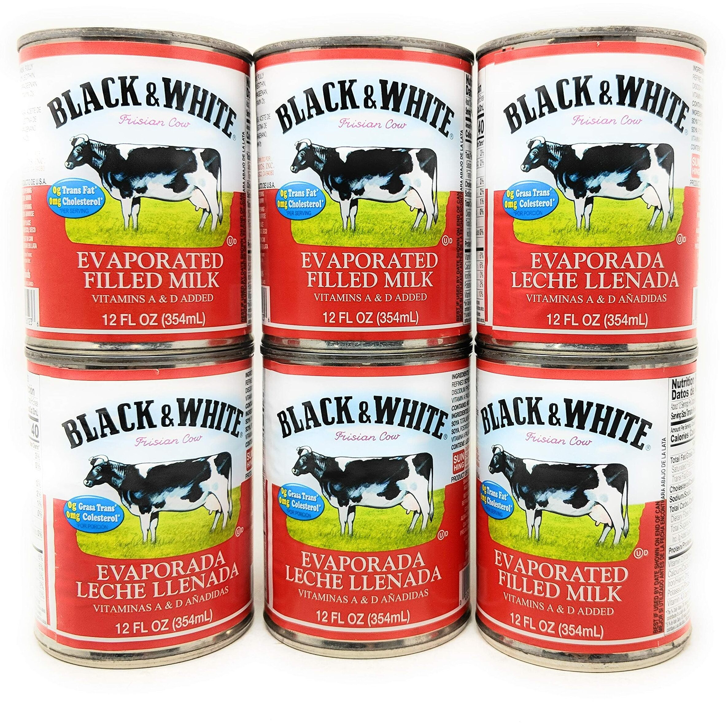 Black & White Evaporated Filled Milk 12fl.oz, 6 Pack