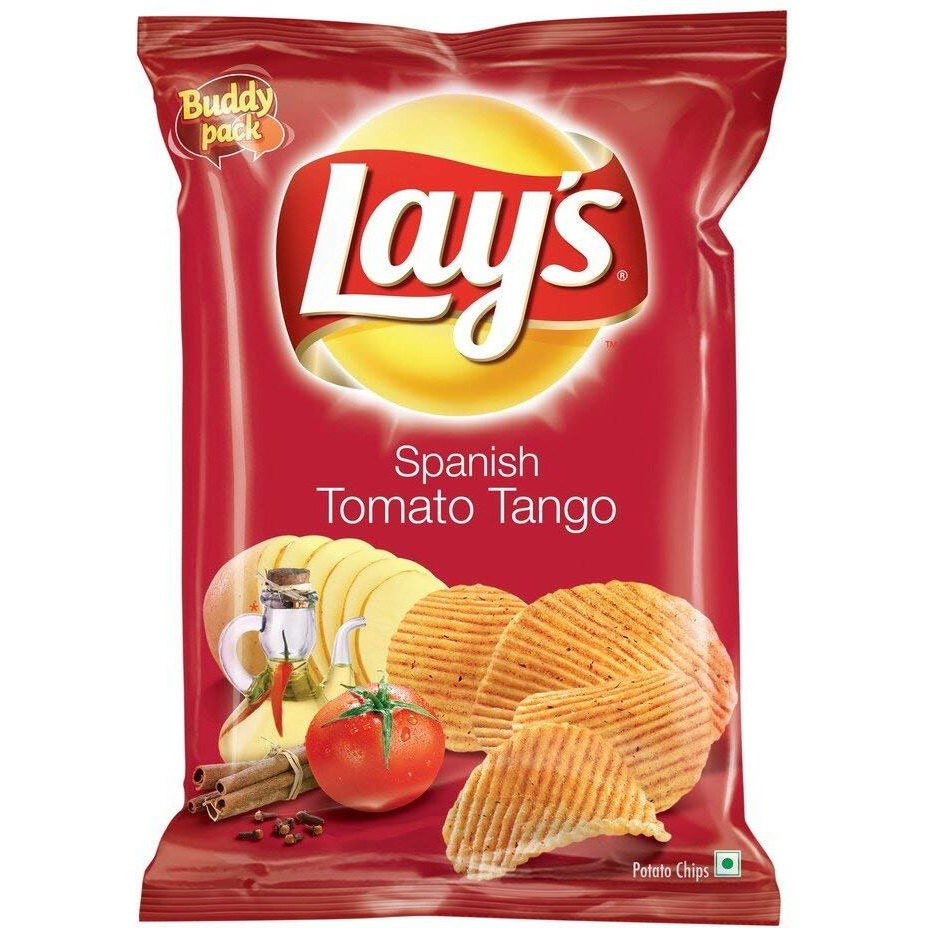Great Bazaar Lays India's Spanish Tomato Tango, 6 Pack (Spanish Tango Tomato)