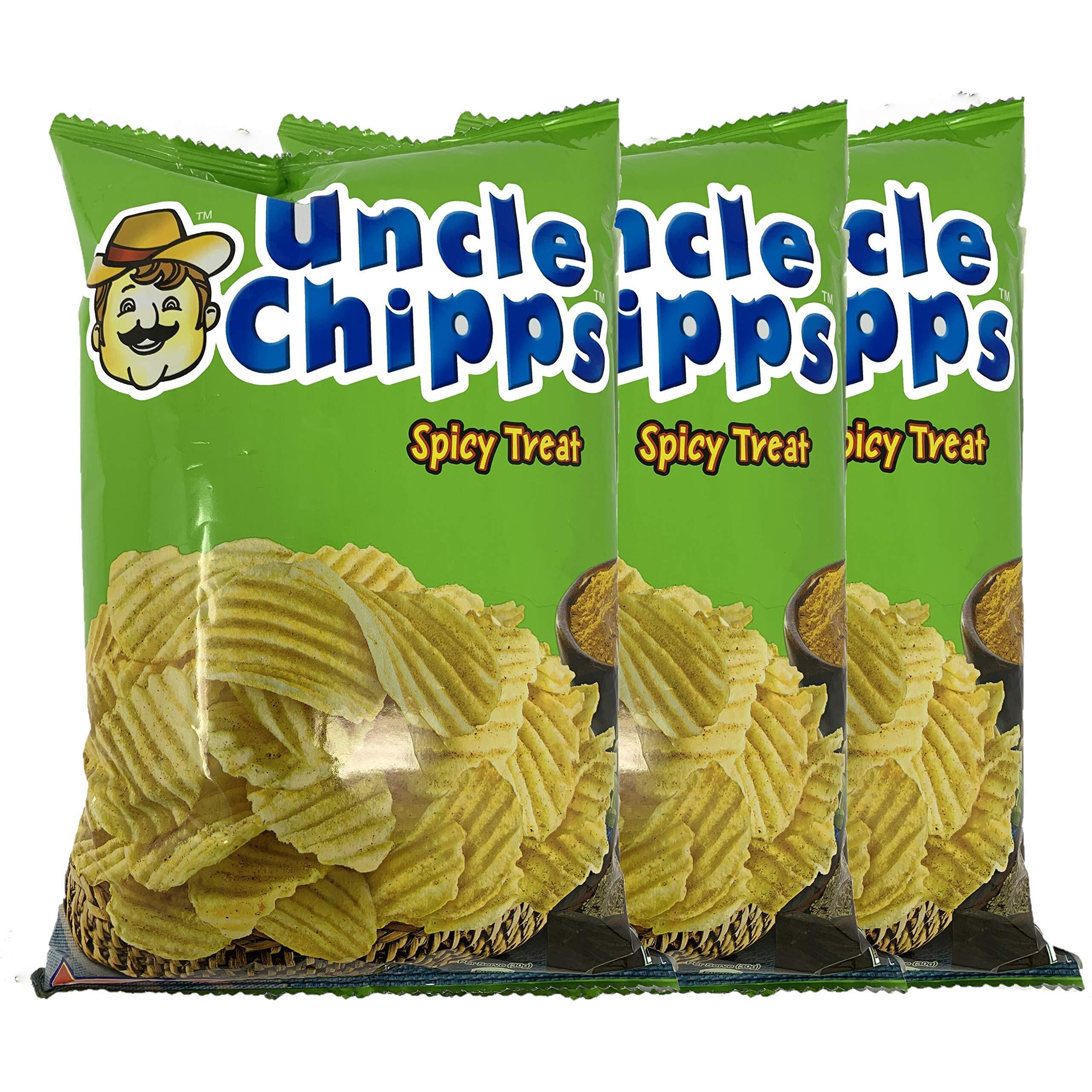 Great Bazaar Uncle Chipps Indian Uncle Chips Spicy Treat Flavor, 55g (3-Pack)