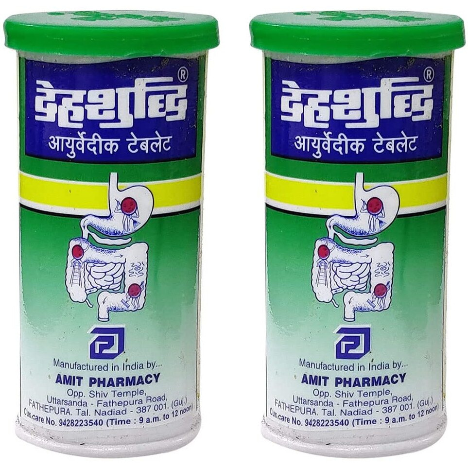 HerbalDeal Dehsuddhi Digest - Pack of 2 - Daily Digestive Formula - Ayurvedic Extract - Super Potent Extracts of Haritaki & Ginger + Nurturing Digestion Formula - 60 Tablets
