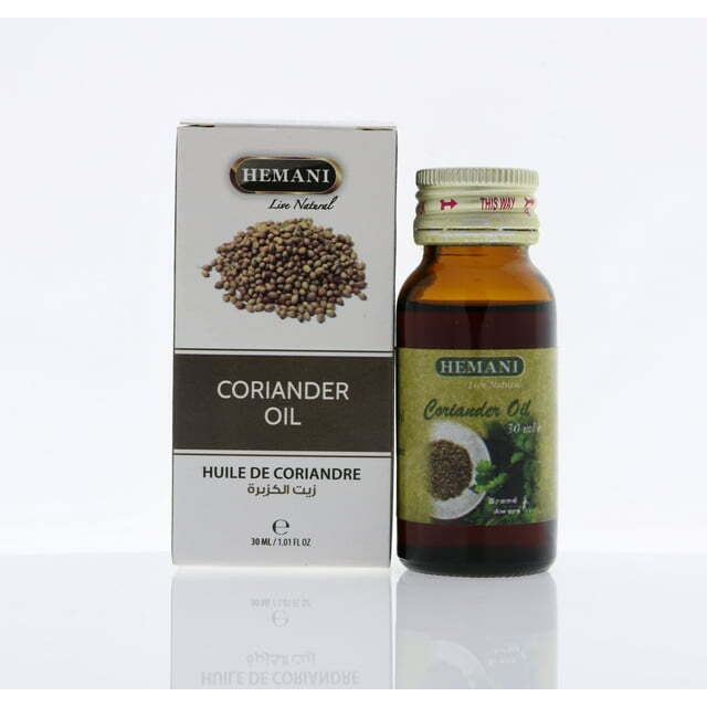 HEMANI Coriander Oil 30mL (1 OZ) - Edible Food Grade Oil - Internal & External Use