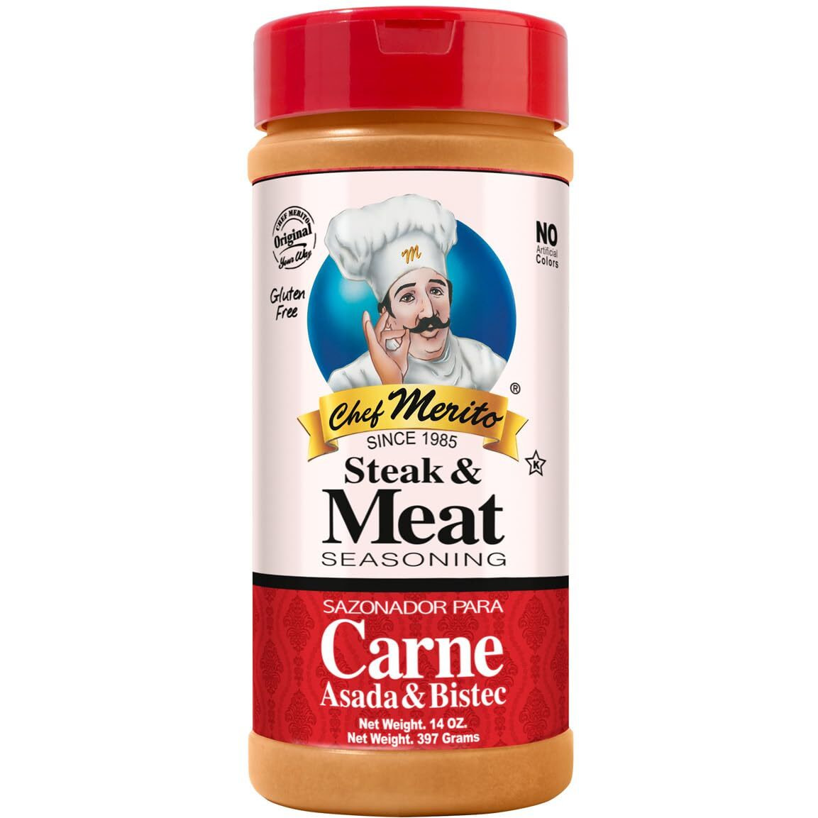 Chef Merito Carne Asada Meat Seasoning, 14 Ounce