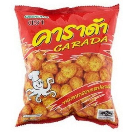Carada Rice Ball Cuttlefish Flavoured Snack 68g.