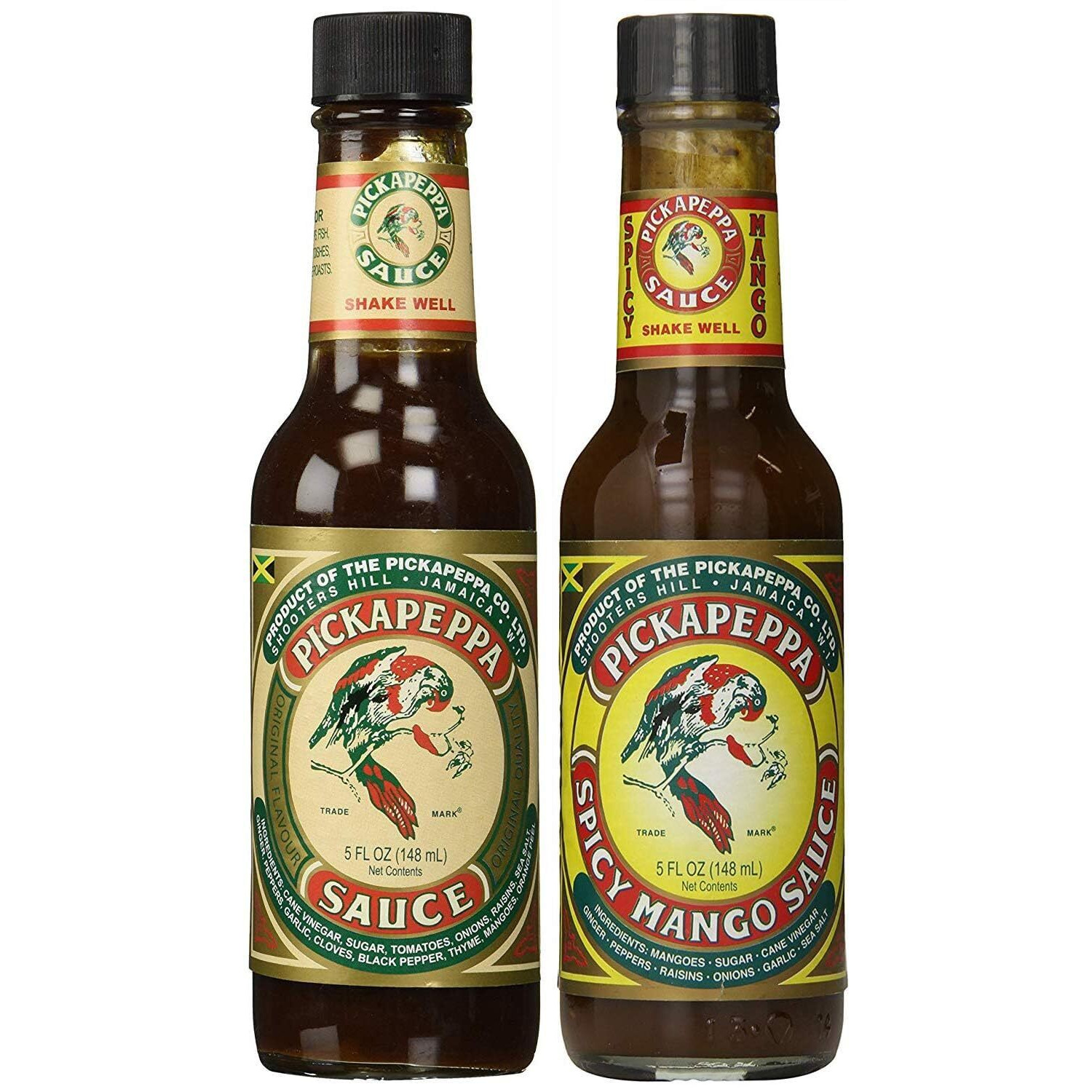 Pickapeppa Sauce Variety 2 Pack (1) Jamaican Original (1) Spicy Mango - 5 oz (Pack of 2)