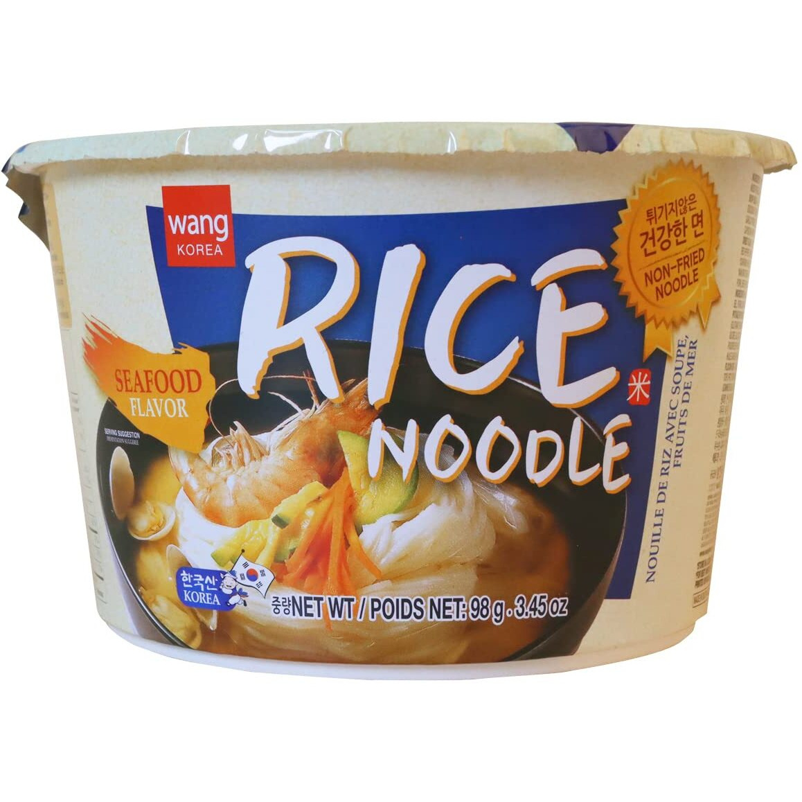 Wang Rice Noodle Soup, Seafood Flavor, Pack of 6