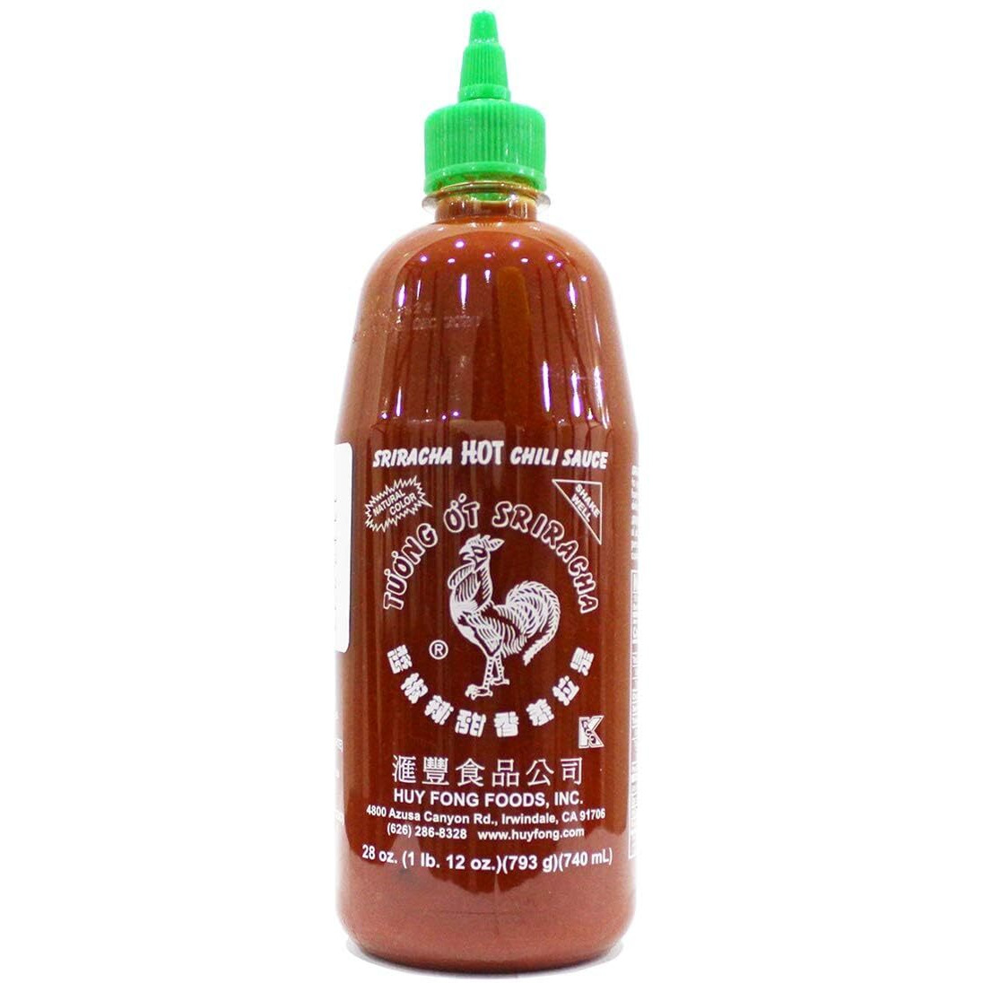 Huy Fong Sriracha Hot Chili Sauce 28oz, 1 pack