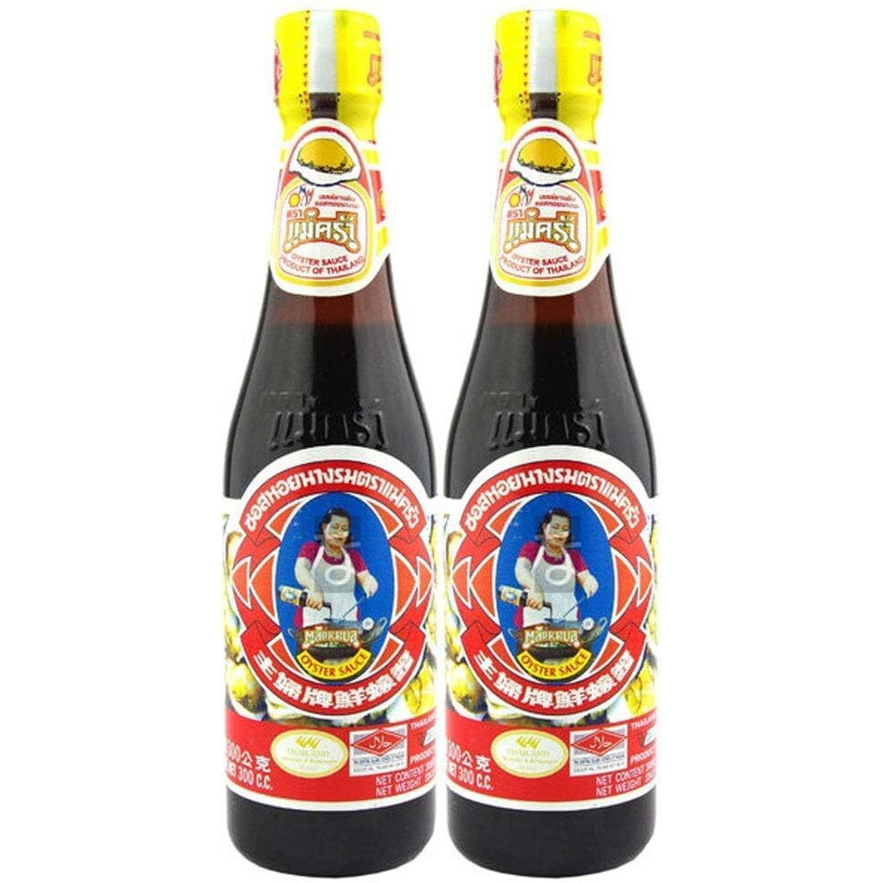 Thai Oyster Sauce Maekrua Brand - 11 oz bottle x 2