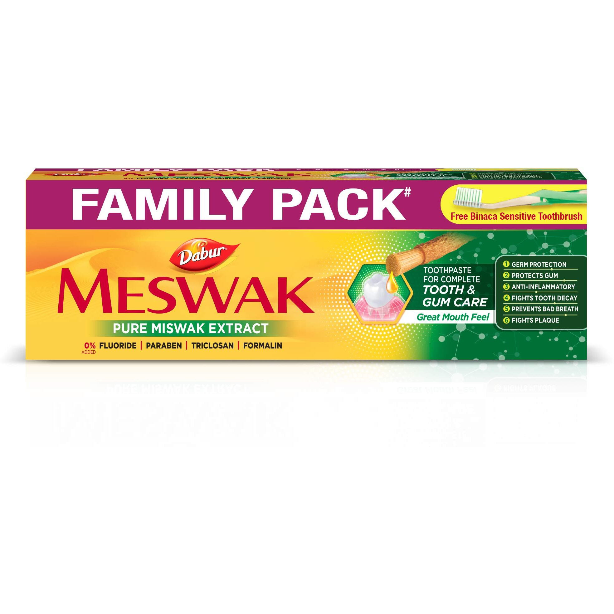 Dabur Meswak Toothpaste - 300 g (Family Pack)