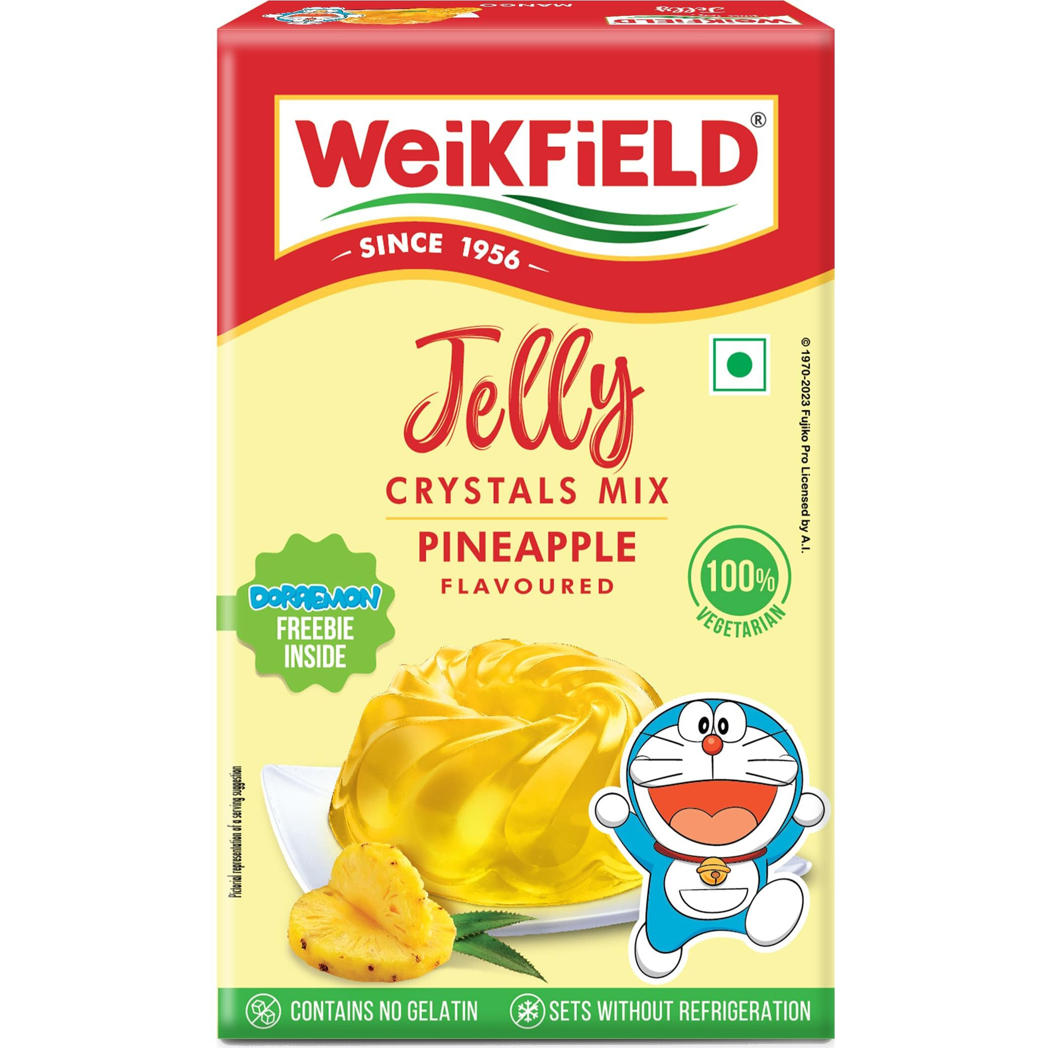 Weikfield Jelly Crystals - Pineapple, 90g