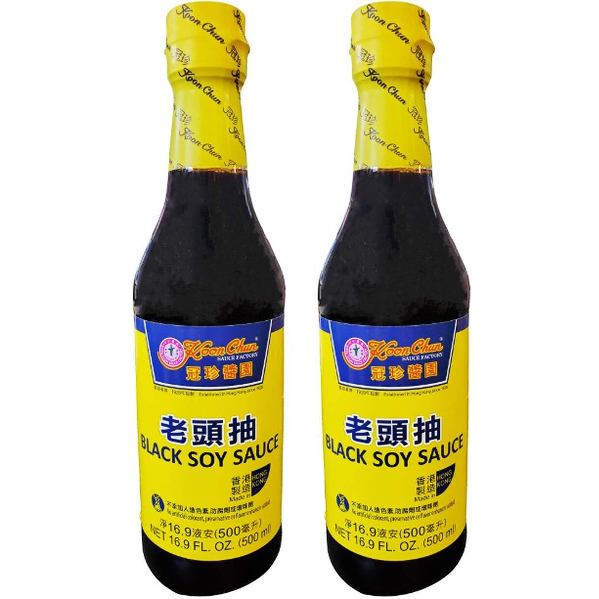 Koon Chun Black Soy Sauce (2 Pack, Total of 1000mL)