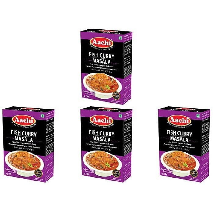 Pack Of 4 - Aachi Fish Curry Masala - 200 Gm