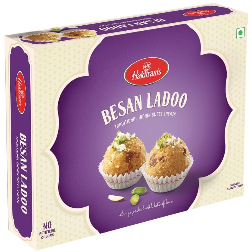 Pack Of 3 - Haldirams Besan Ladoo - 400 Gm
