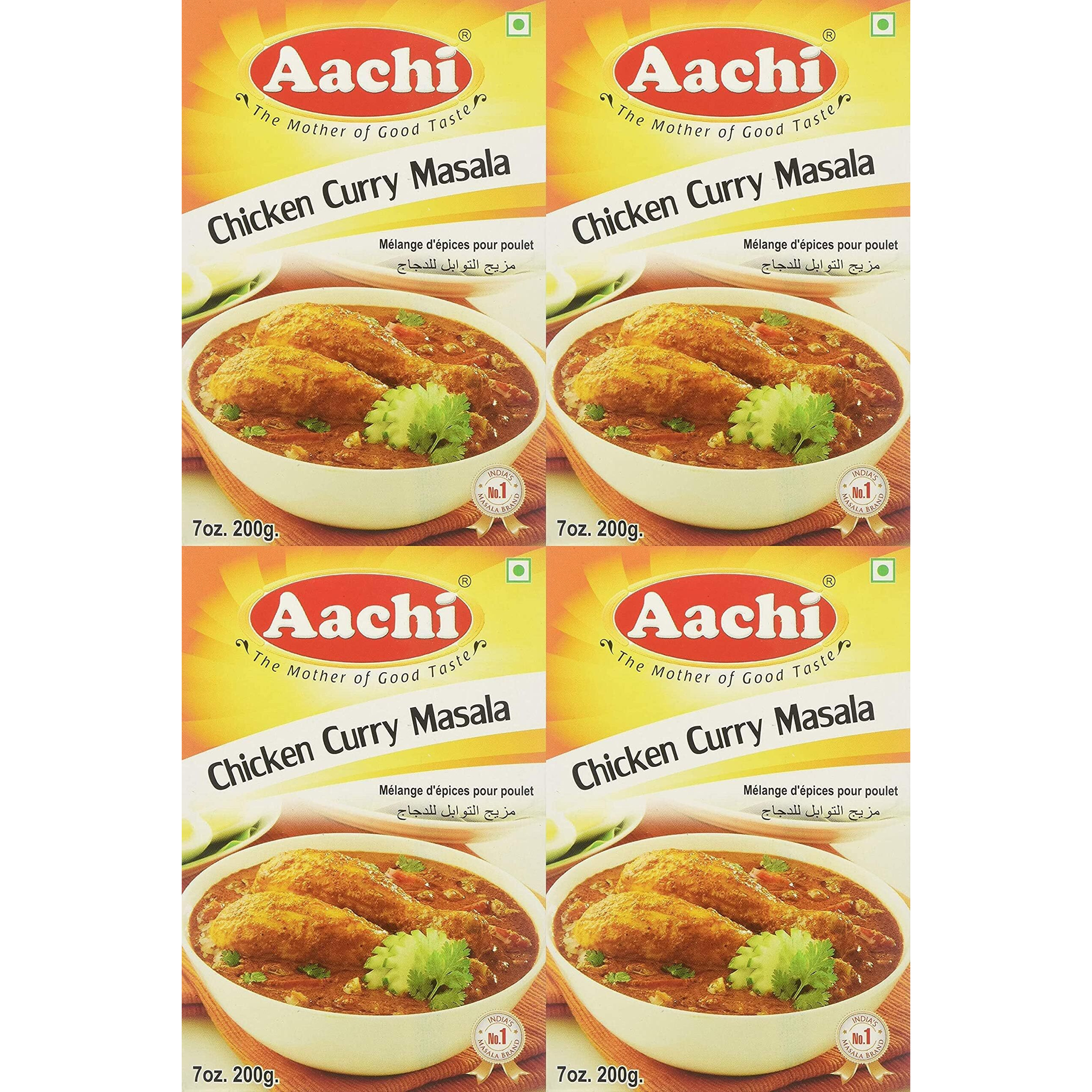 Aachi, Chicken Curry Masala, 200 Grams(gm) Pack of 4