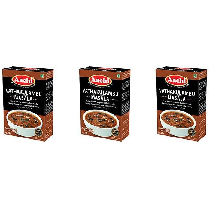 Pack Of 3 - Aachi Vathakulambu Masala - 200 Gm