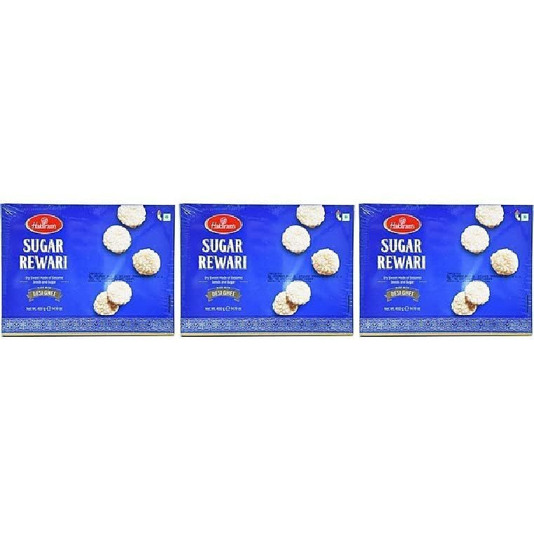 Pack Of 3 - Haldiram's Sugar Rewari - 400 Gm (14.10 Oz)