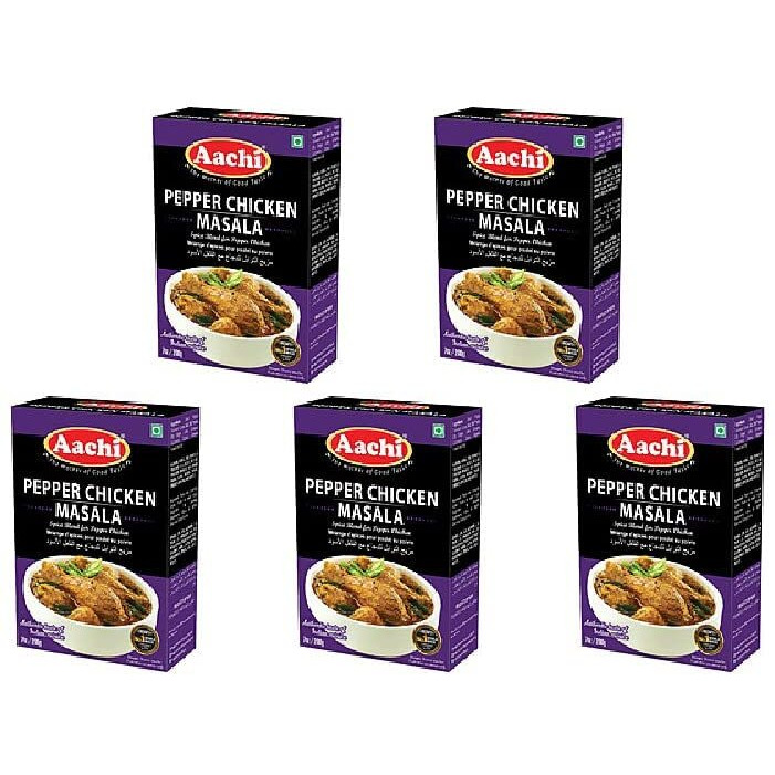 Pack Of 5 - Aachi Pepper Chicken Masala - 200 Gm