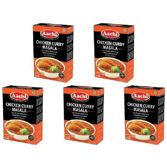 Pack Of 5 - Aachi Chicken Curry Masala - 200 Gm