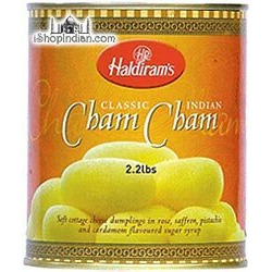 Haldiram's Cham Cham Canned Sweet 2.2lb Online Indian Grocery