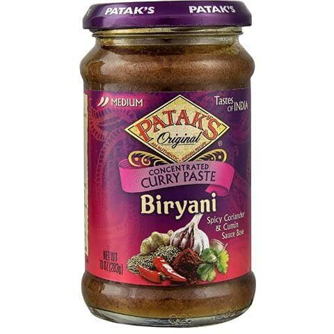 Pataks Curry Paste - Concentrated - Biryani - Medium - 10 oz - case of 6