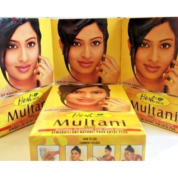 Pack Of 4 - Hesh Herbal Multani Mati - 100 Gm Gm (3.5 Oz)