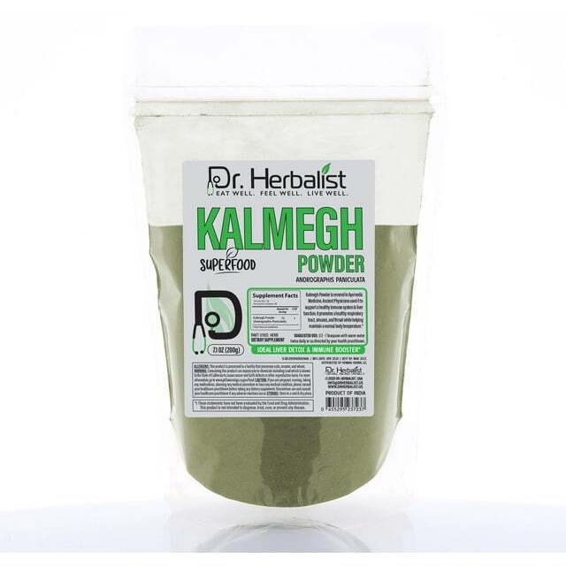 DR. Herbalist | Kalmegh (Andrographis) Powder - 7.05 OZ (200g) - Andrographis Paniculata - Bitter Herb for Immune Health