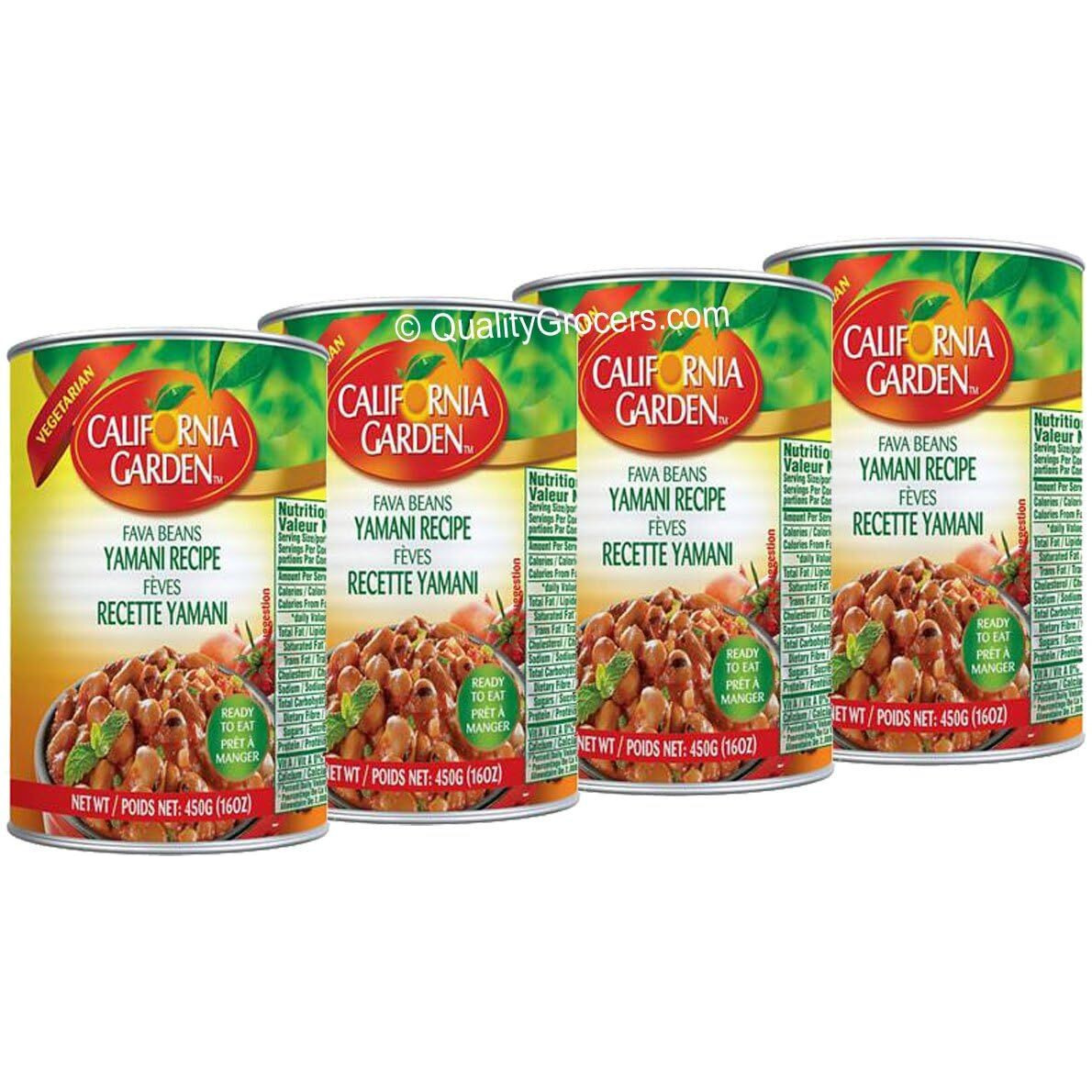 California Garden Fava Beans Yamani Recipe 450g (4 cans)