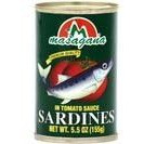 Masagana Sardines in Tomato Sauce - Product of the Philippines - 3 X 5.5 Oz.