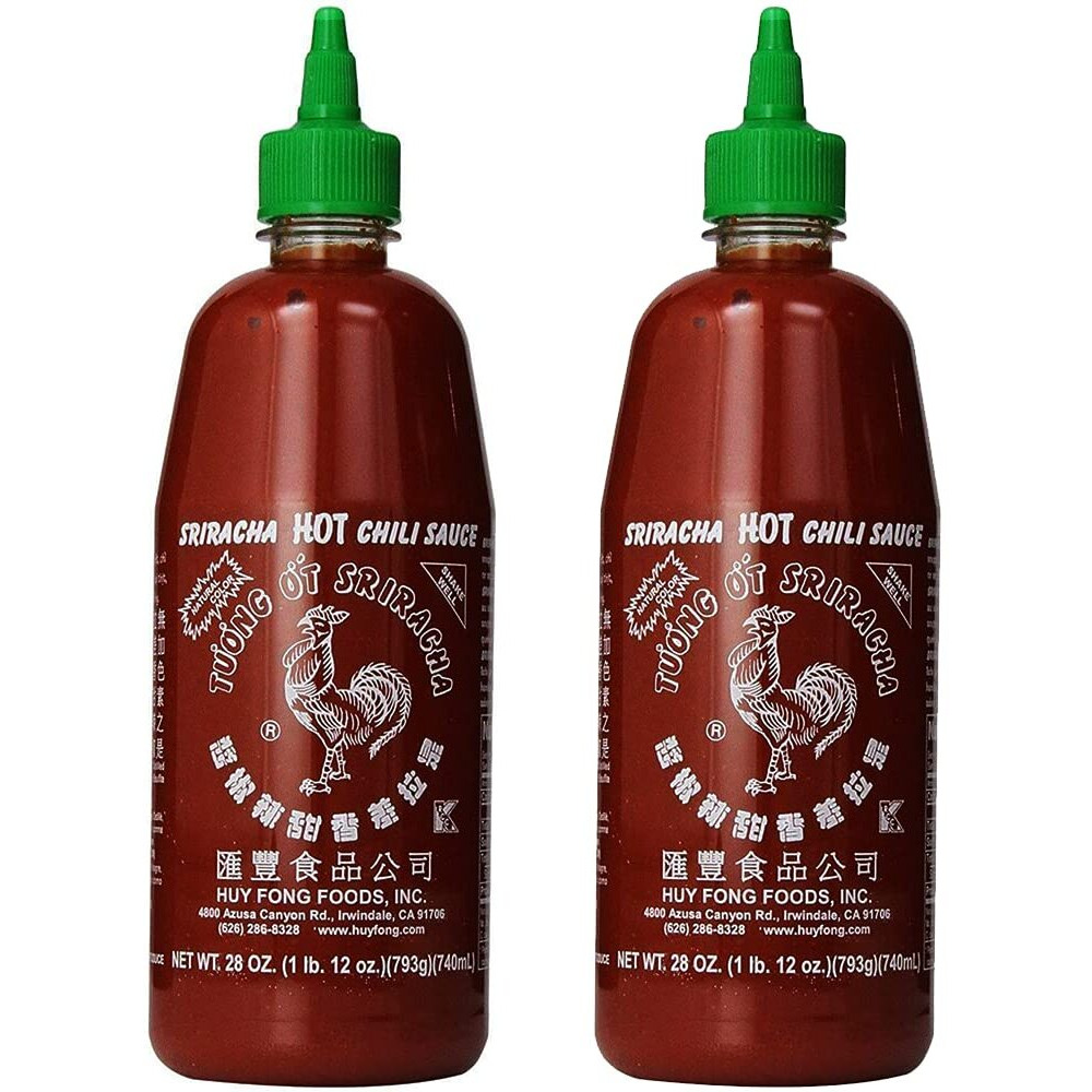 Sriracha Hot Chili Sauce 28oz, pack of 2