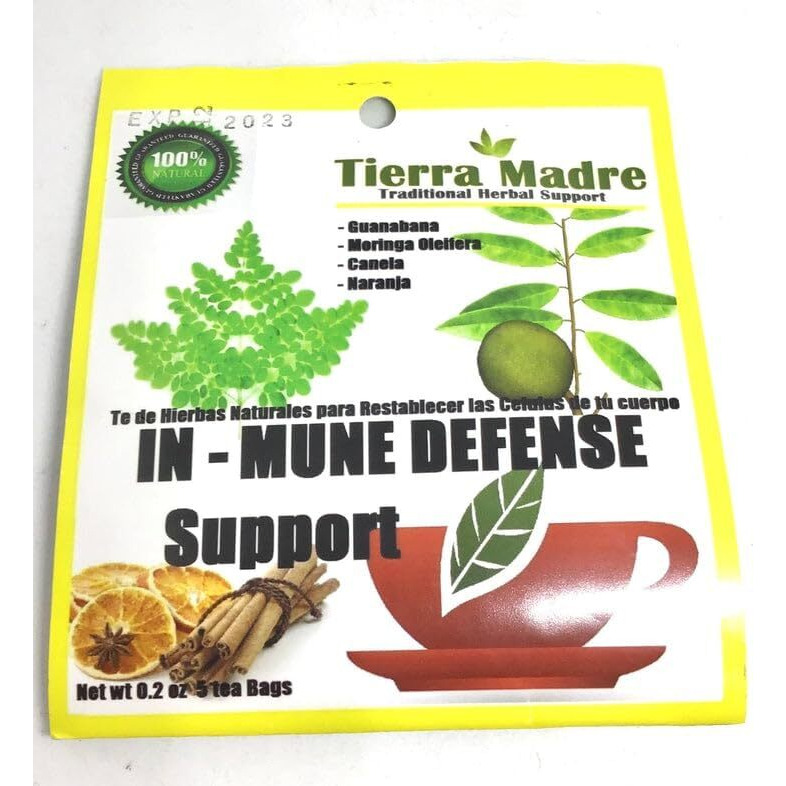 Tierra Madre In-mune Defense Herbal Tea 0.2oz 5 Pack - Each Bag with 5 Tea Bags