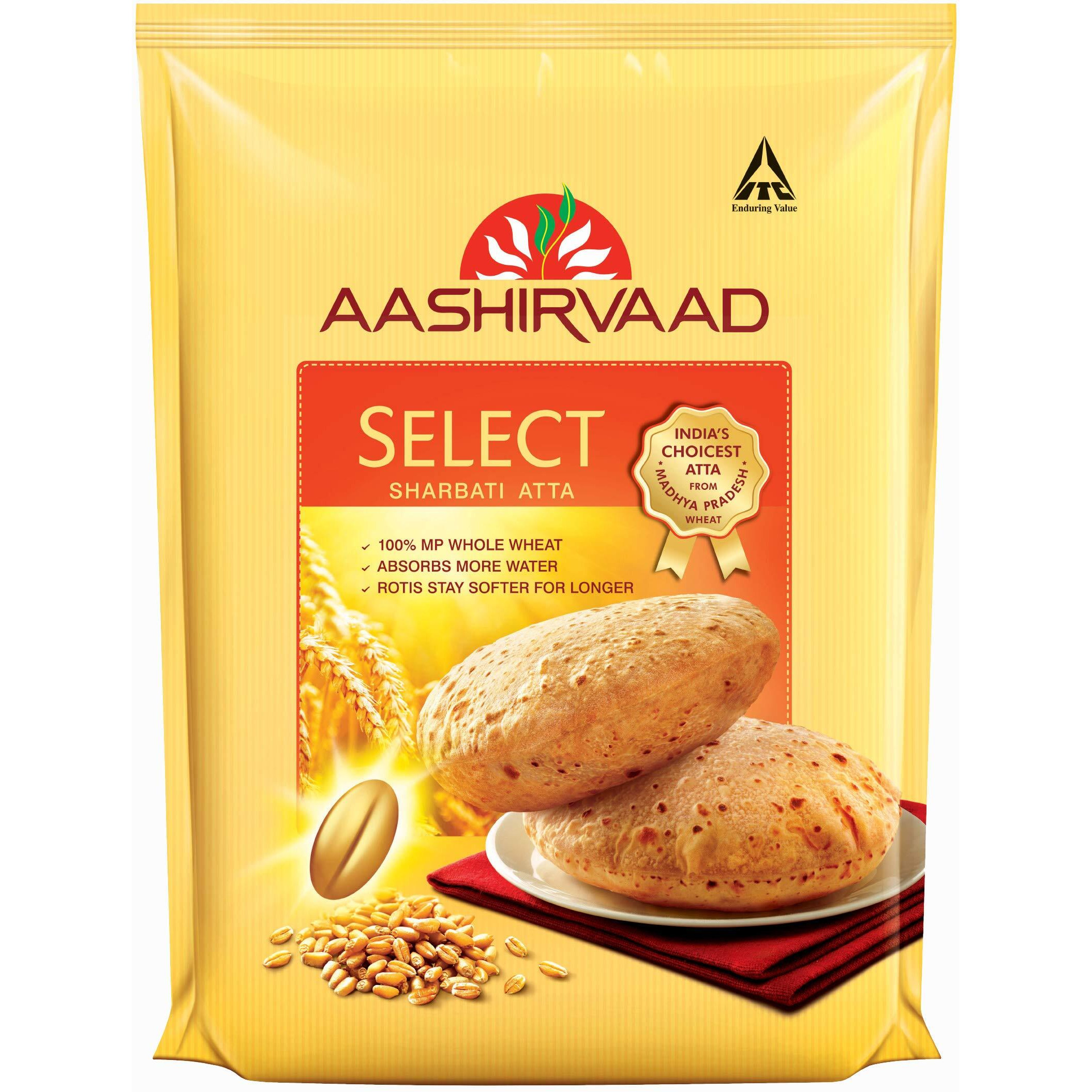 Aashirwad Select Sharbati Atta 10 lbs