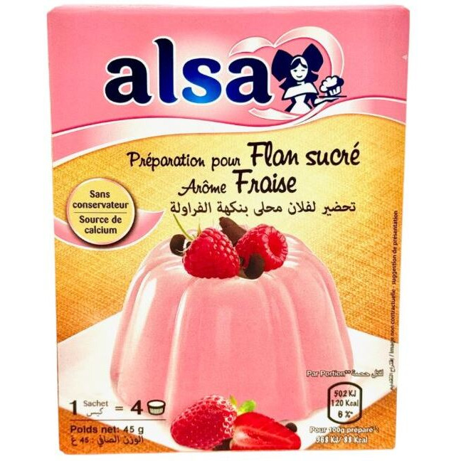 Alsa Strawberry Flan