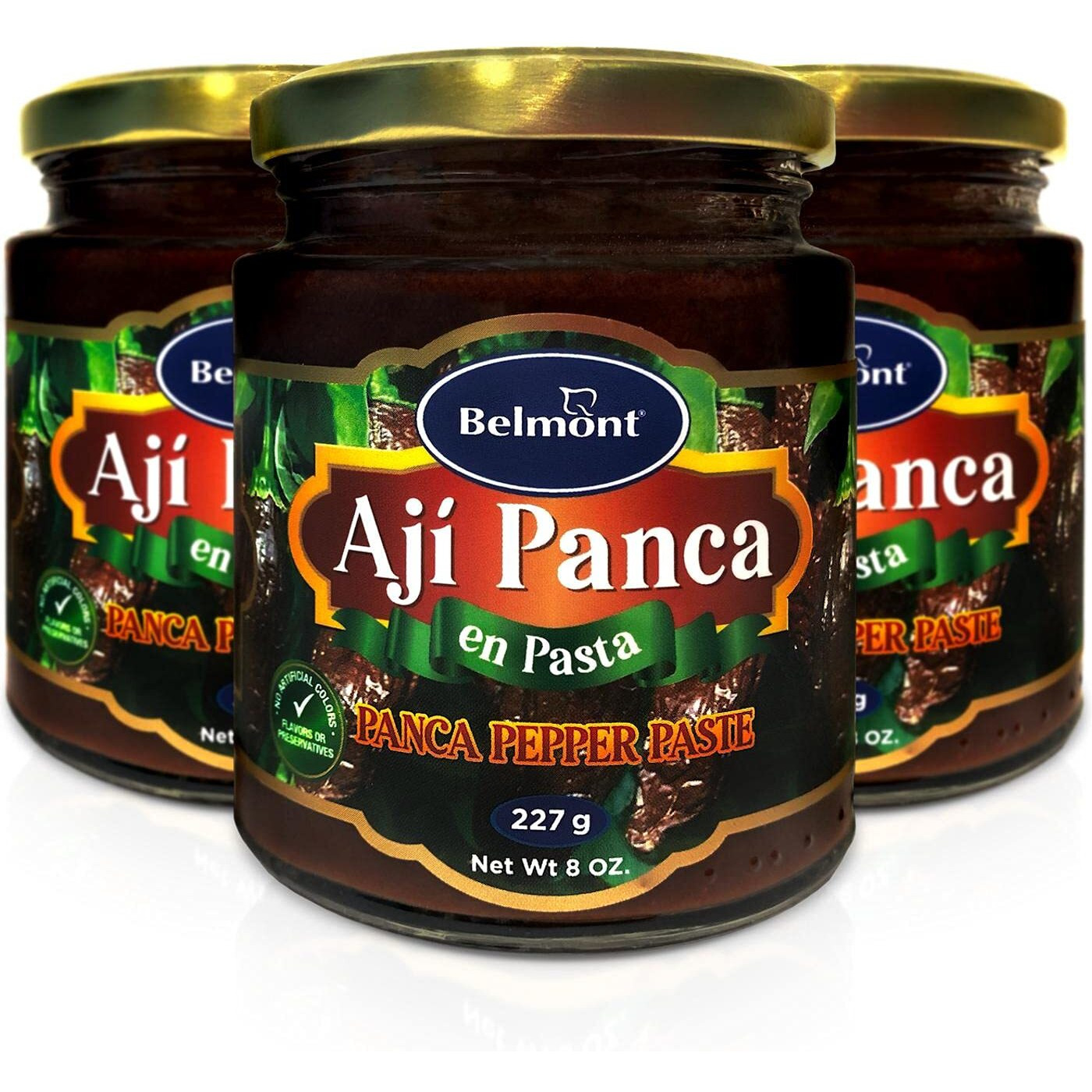 Belmont Aji Panca Red Pepper Paste 8 oz - 3 pack