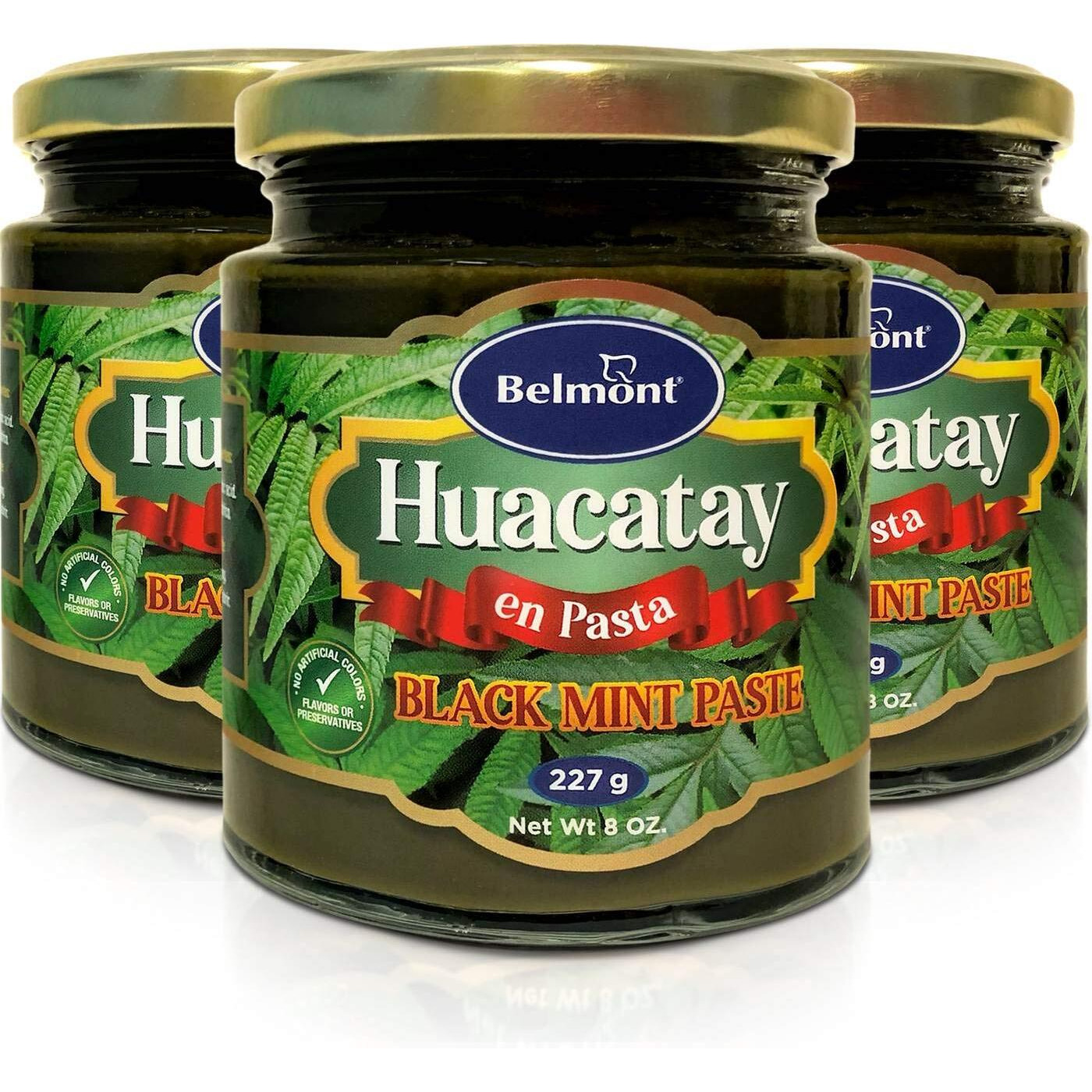 Belmont Huacatay Black Mint Paste (8 oz/227 g) 3 pack