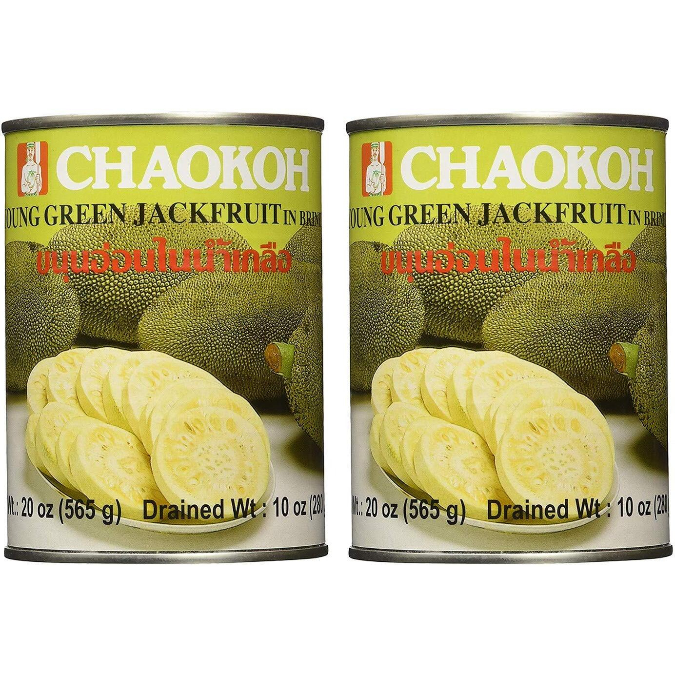 Chaokoh Young Green Jackfruit in Brine 280g, 2 Pack