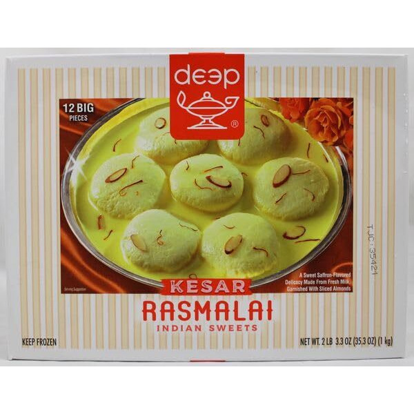Deep Kesar Rasmalai 12Pcs 2lb