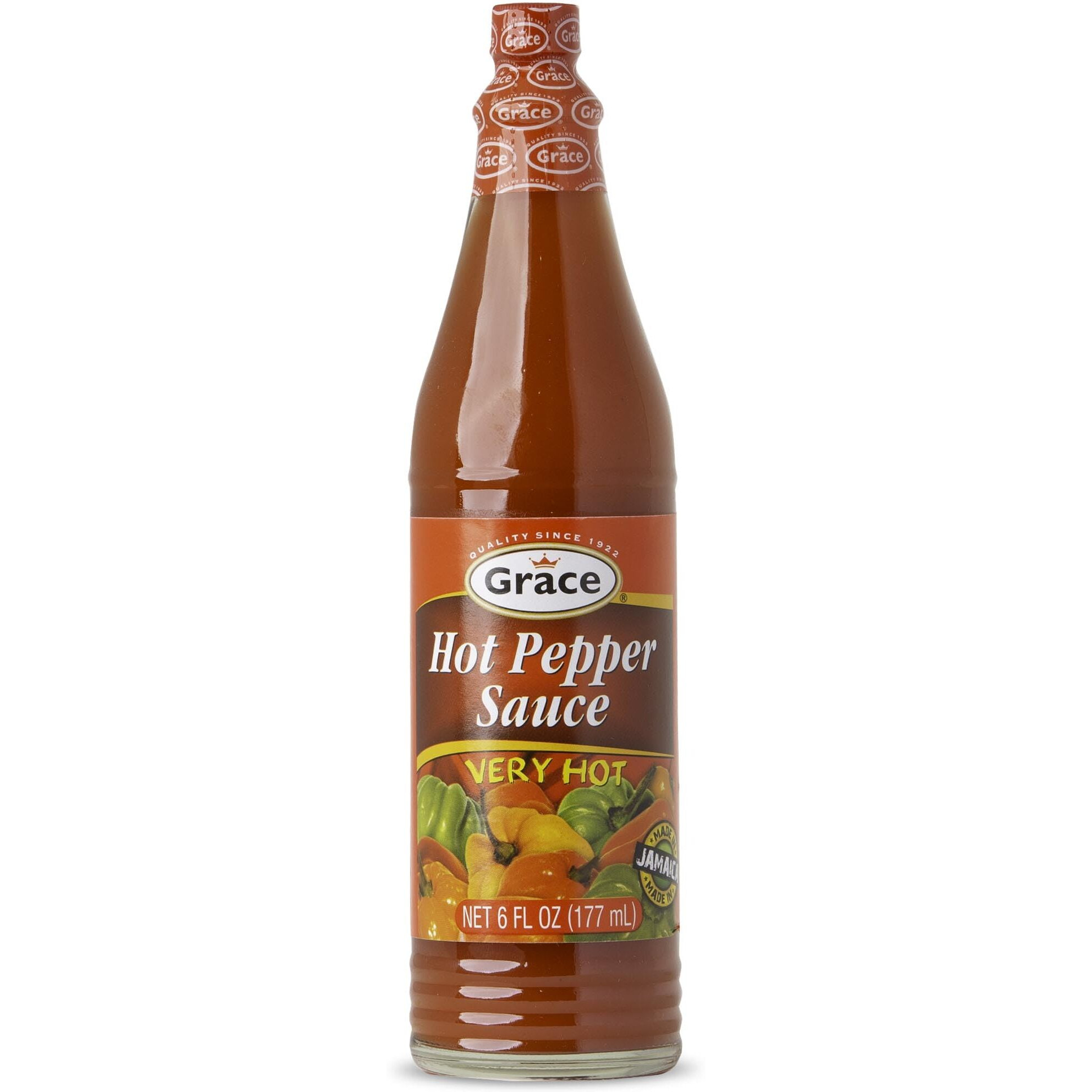 Grace Hot Pepper Sauce 6oz - Caribbean Hot Sauce - Jamaican Hot Sauce