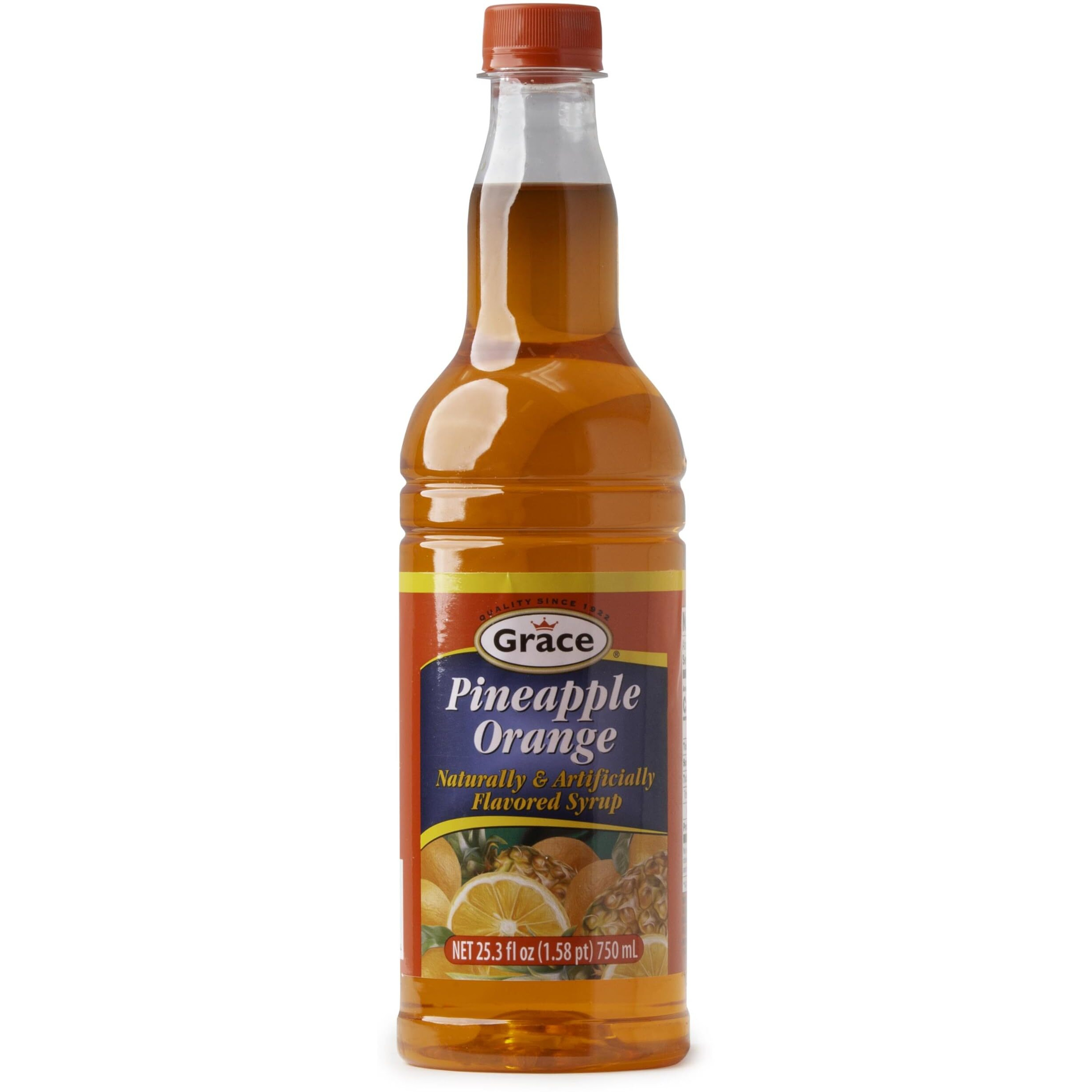 GRACE PINEAPPLE-ORANGE (FLAVORED SYRUP) 25.5 OZ